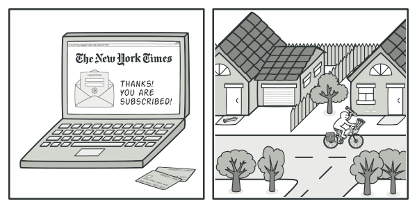 Magazine and newspaper subscriptions.